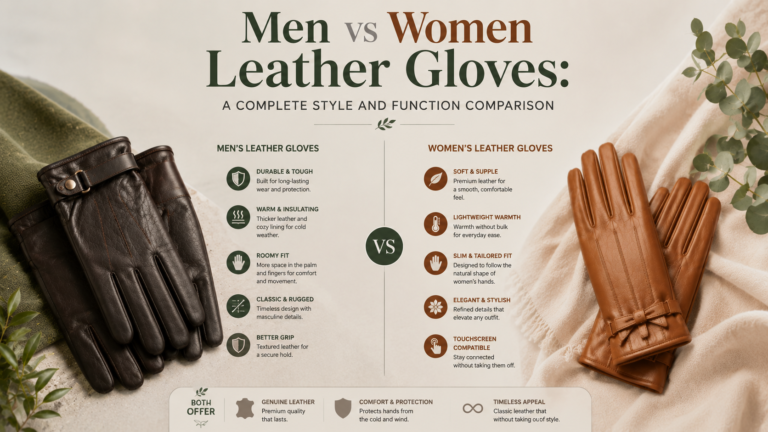 Men vs Women Leather Gloves: A Complete Style and Function Comparison