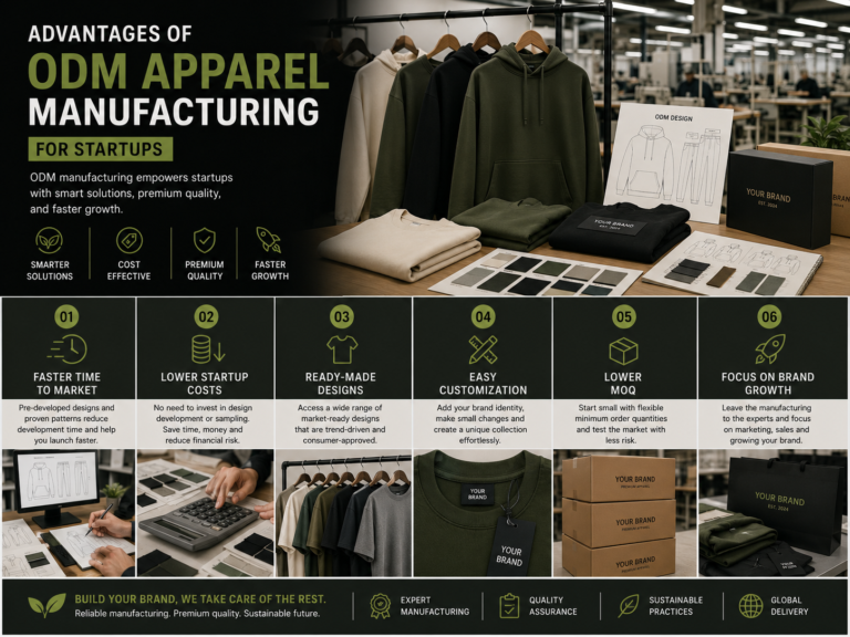 Advantages of ODM Apparel Manufacturing for Startups