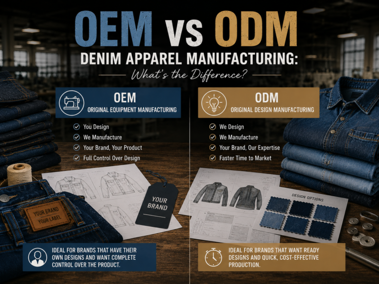 OEM vs ODM Denim Apparel Manufacturing: What’s the Difference?