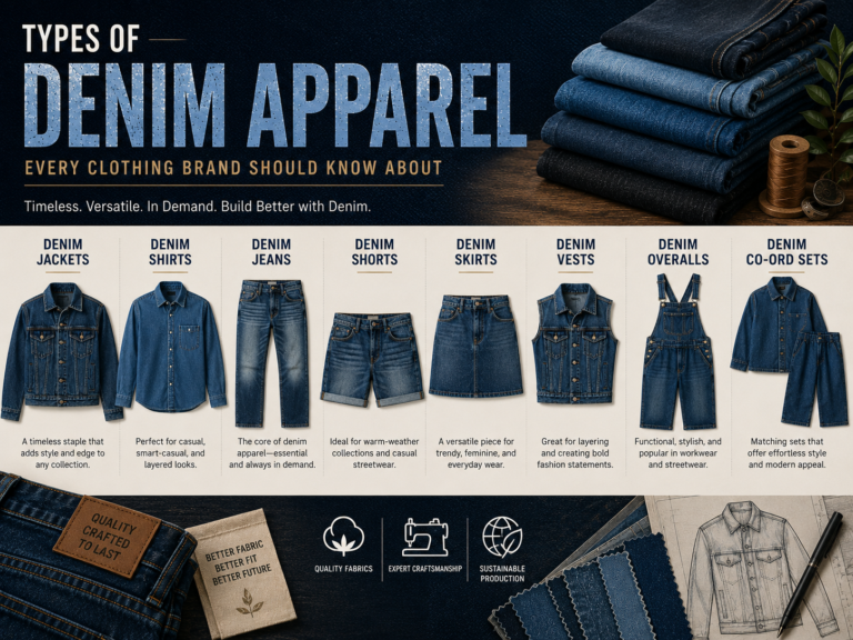 Types of Denim Apparel Every Clothing Brand Should Know About