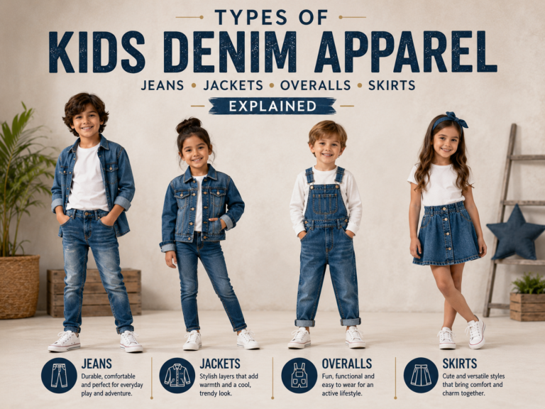 Types of Kids Denim Apparel: Jeans, Jackets, Overalls, Skirts Explained