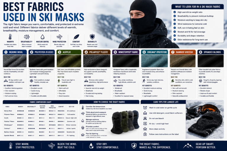 Best Fabrics Used in Ski Masks