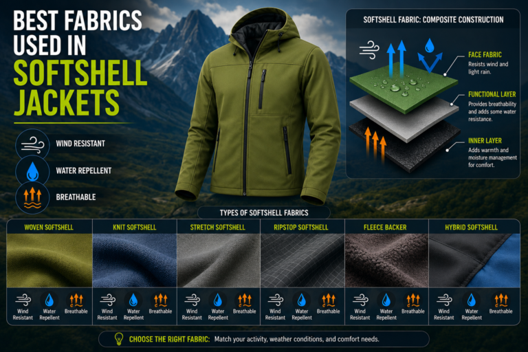 Best Fabrics Used in Softshell Jackets