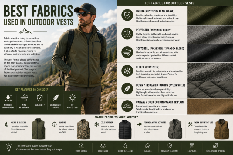 Best Fabrics Used in Outdoor Vests