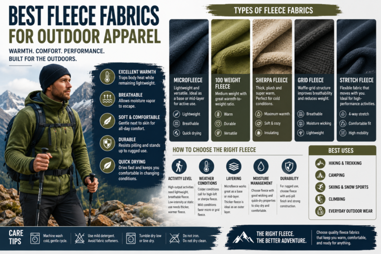 Best Fleece Fabrics for Outdoor Apparel