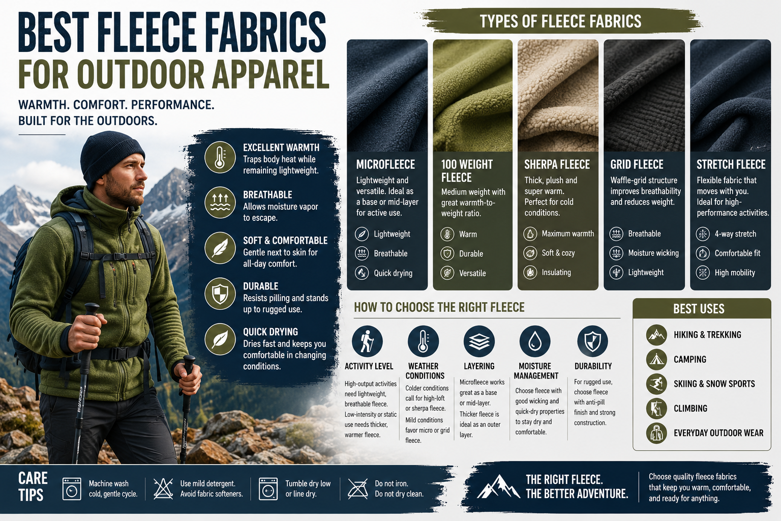 Best Fleece Fabrics for Outdoor Apparel