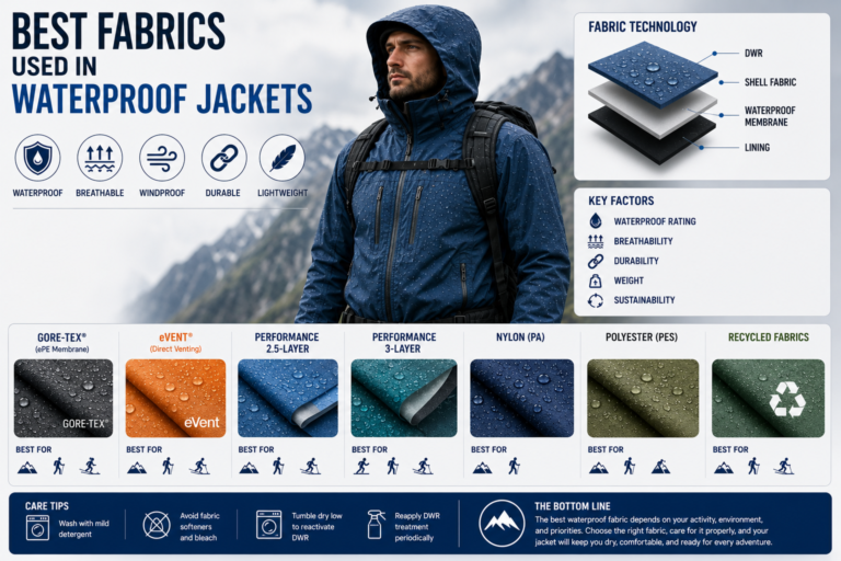 Best Fabrics Used in Waterproof Jackets