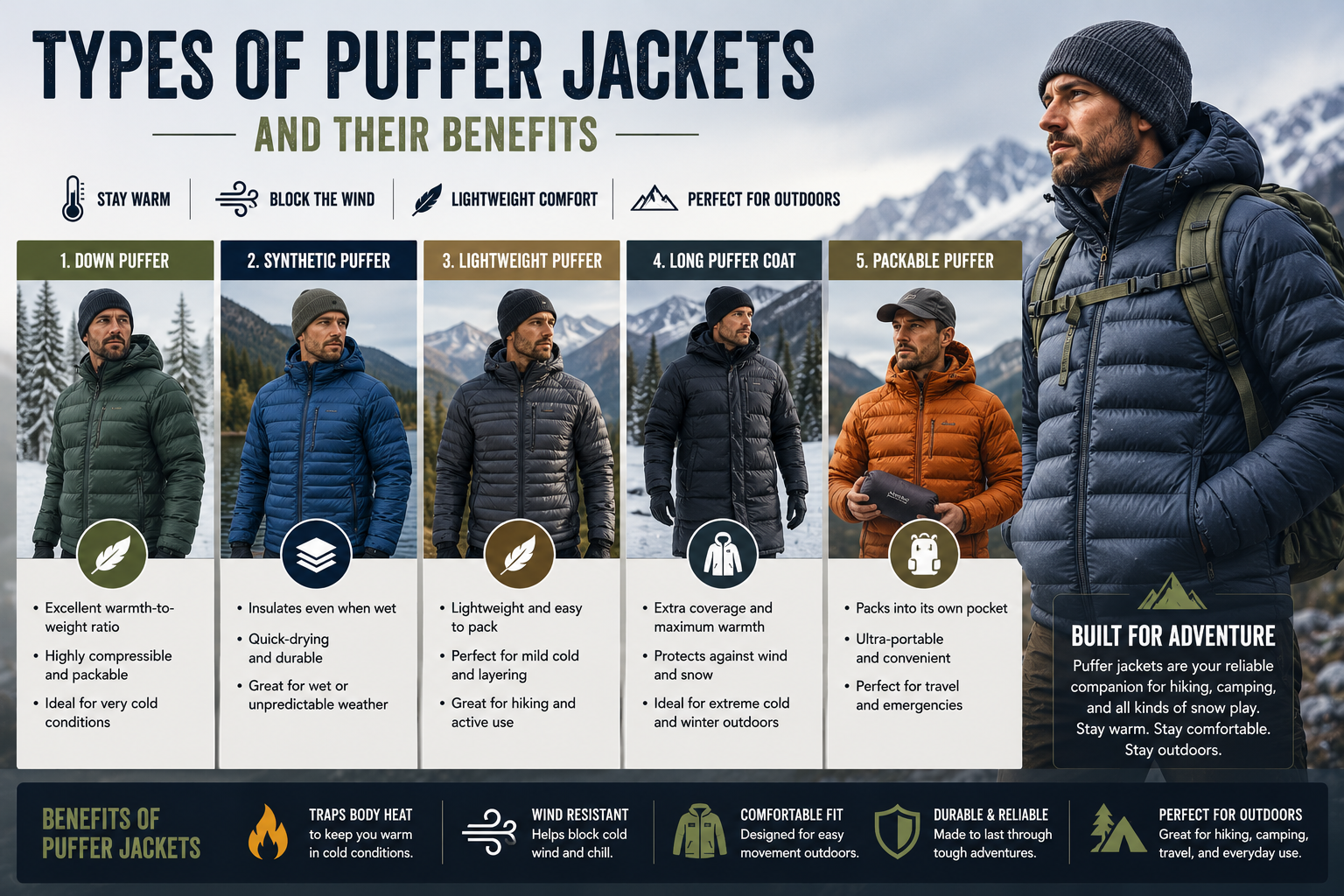Types of Puffer Jackets and Their Benefits