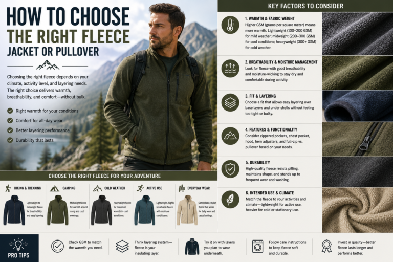 How to Choose the Right Fleece Jacket or Pullover