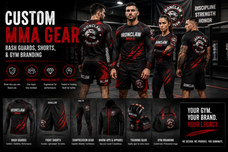 Custom MMA Gear: Rash Guards, Shorts, and Gym Branding