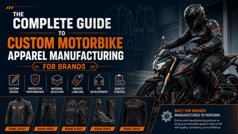 The Complete Guide to Custom Motorbike Apparel Manufacturing for Brands