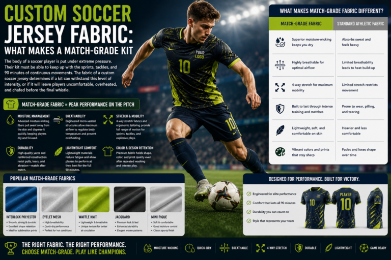 Custom Soccer Jersey Fabric: What Makes a Match-Grade Kit