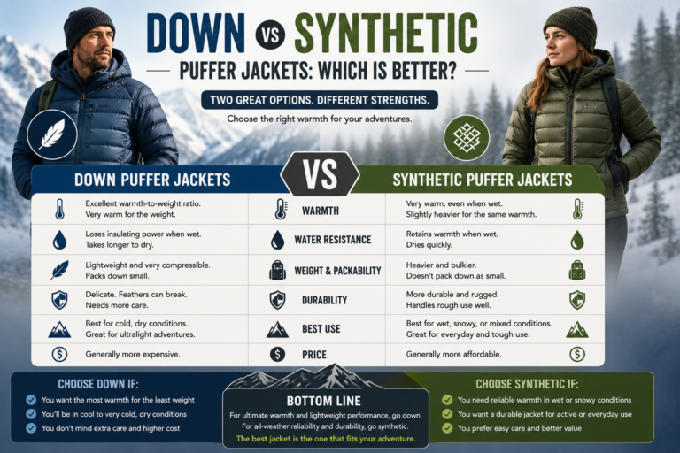 Down vs Synthetic Puffer Jackets: Which Is Better?