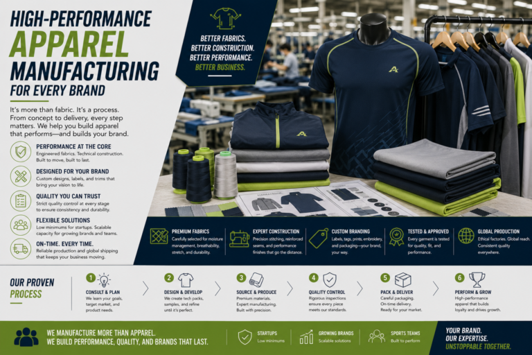 High-Performance Apparel Manufacturing for Every Brand