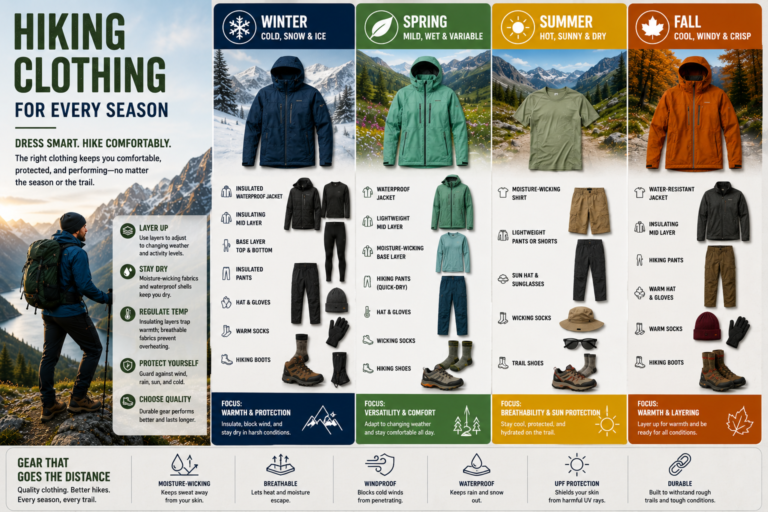 How to Choose the Right Hiking Clothing for Every Season