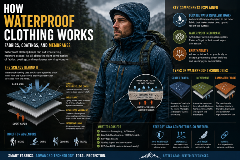 How Waterproof Clothing Works Fabrics Coatings and Membranes