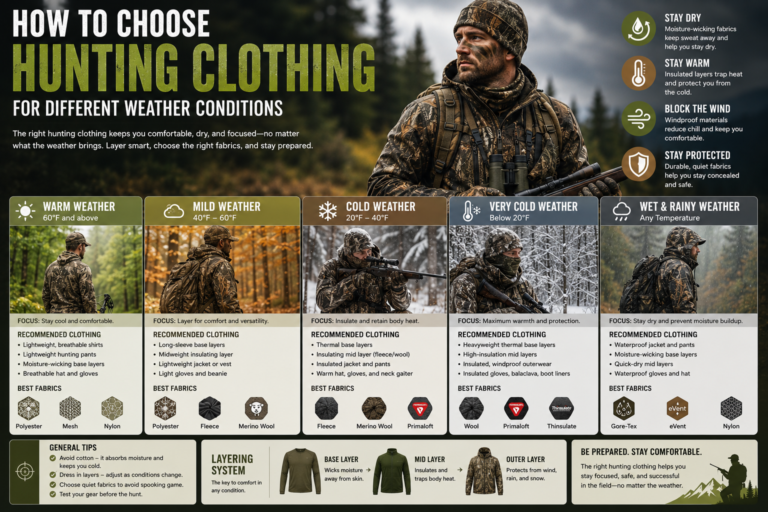 How to Choose Hunting Clothing for Different Weather Conditions