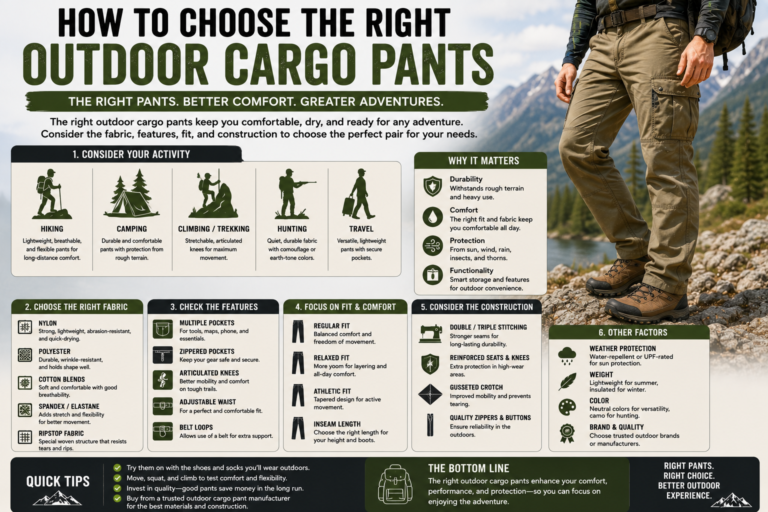 How to Choose the Right Outdoor Cargo Pants