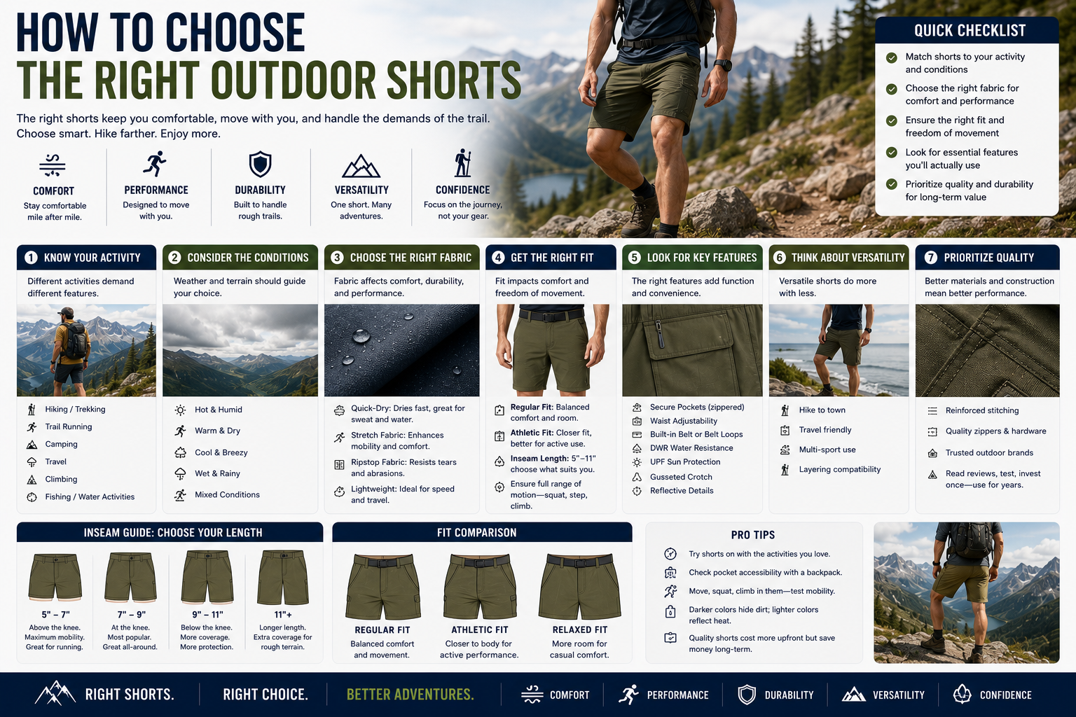 How to Choose the Right Outdoor Shorts