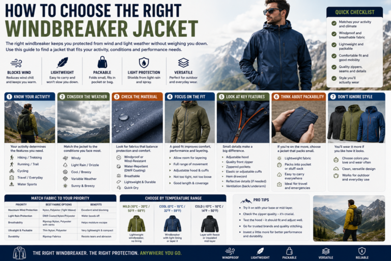 How to Choose the Right Windbreaker Jacket