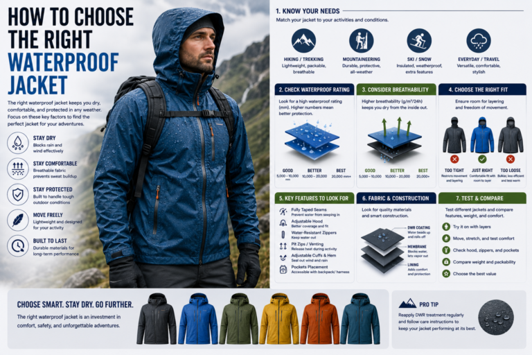 How to Choose the Right Waterproof Jacket