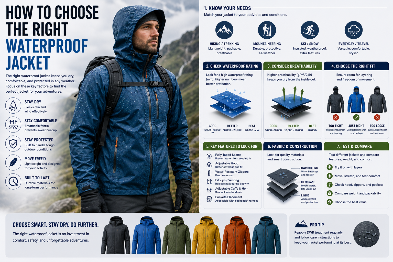 How to Choose the Right Waterproof Jacket