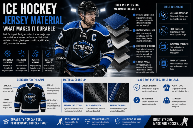 Ice Hockey Jersey Material: What Makes It Durable