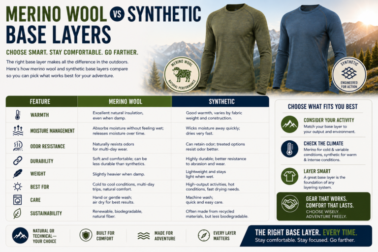 Merino Wool vs Synthetic Base Layers