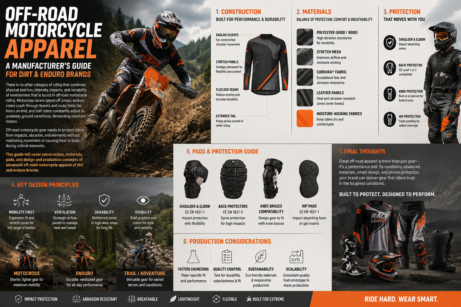 Off-Road Motorcycle Apparel: A Manufacturer’s Guide for Dirt & Enduro Brands