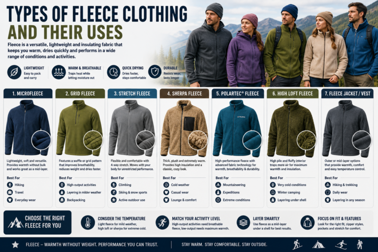 Types of Fleece Clothing and Their Uses