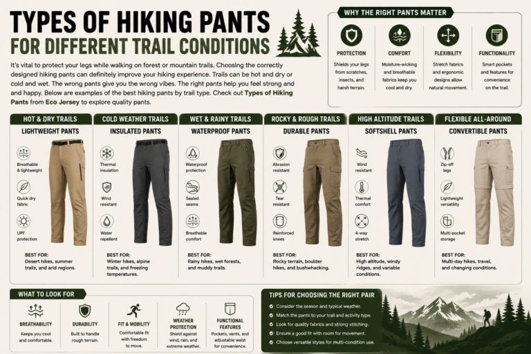 Types of Hiking Pants for Different Trail Conditions