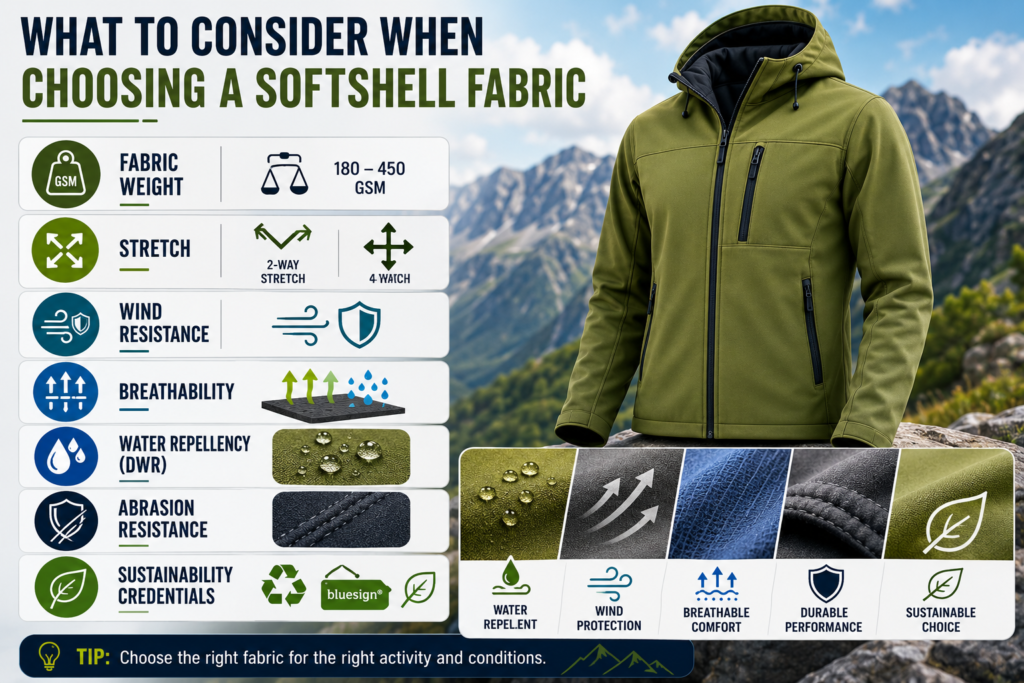 Best Fabrics Used in Softshell Jackets 2 What to Consider When Choosing a Softshell Fabric