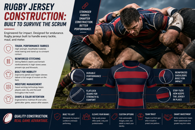 Rugby Jersey Construction: Built to Survive the Scrum