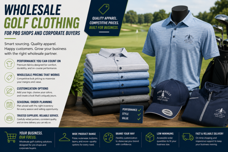 Wholesale Golf Clothing for Pro Shops and Corporate Buyers