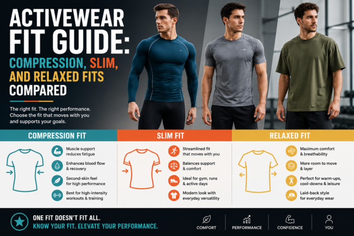 Activewear Fit Guide Compression, Slim, and Relaxed Fits Compared