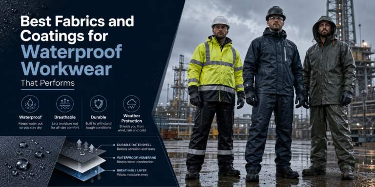 Best Fabrics for Waterproof Workwear That Performs