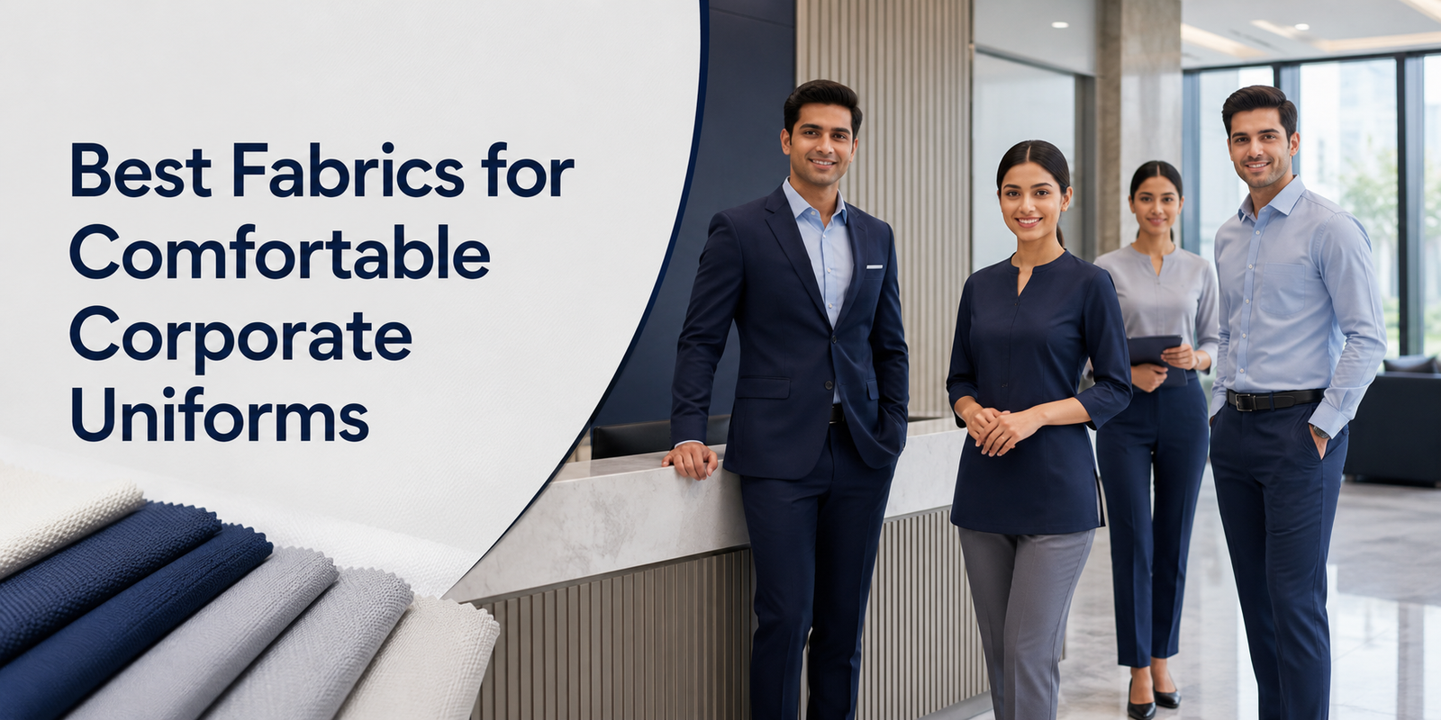 Best Fabrics for Comfortable Corporate Uniforms