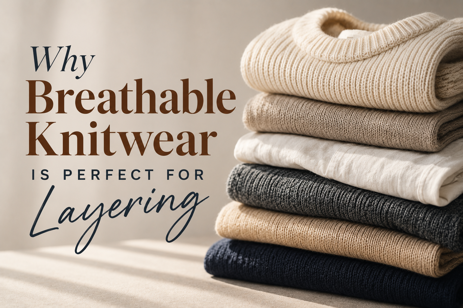 Why Breathable Knitwear Is Perfect for Layering