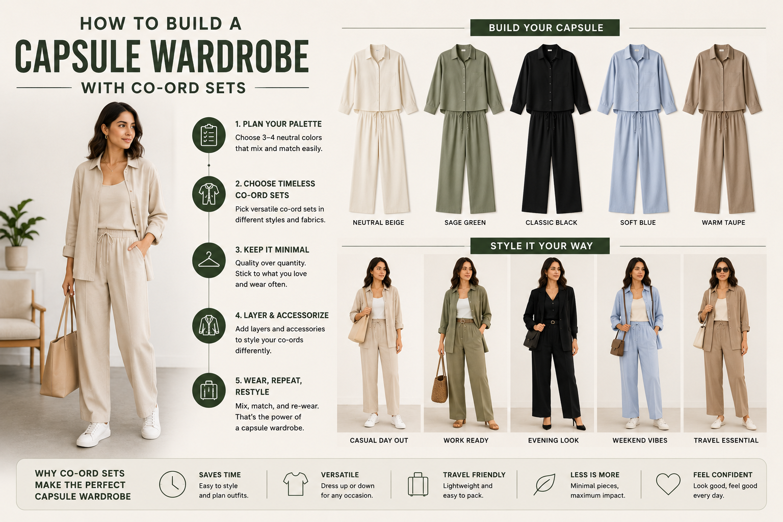 How to Build a Capsule Wardrobe with Co-Ord Sets