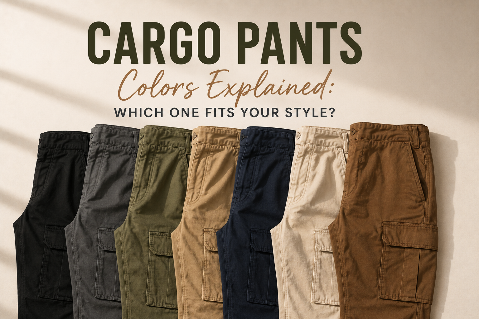 Cargo Pants Colors Explained: Which One Fits Your Style?