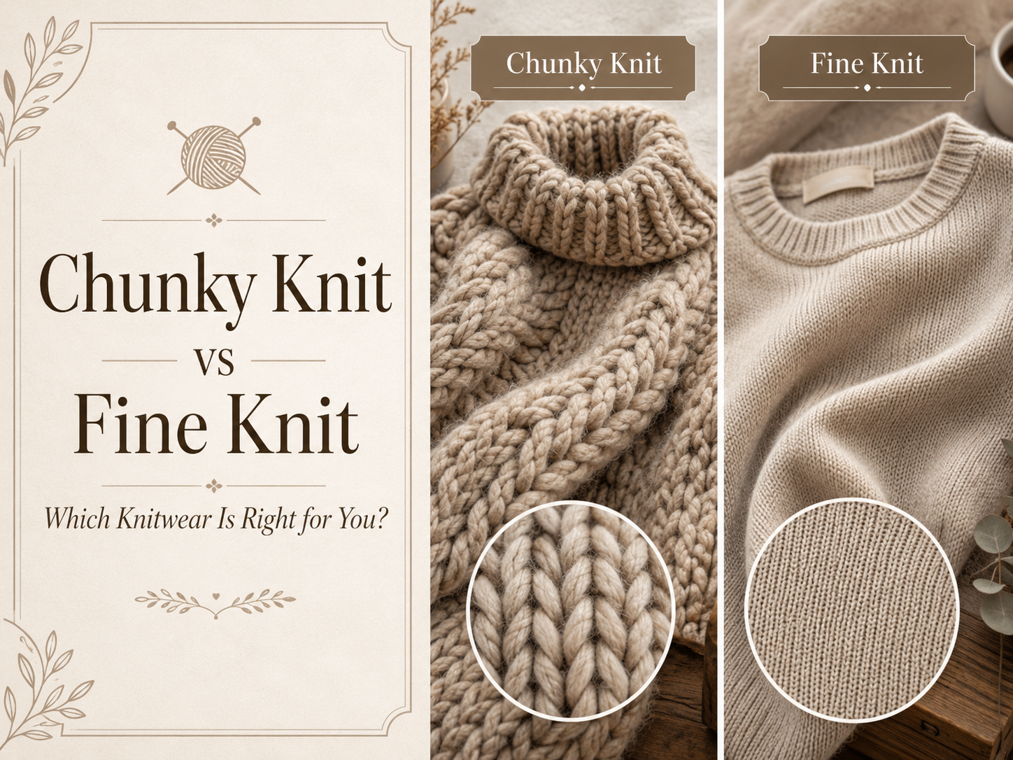 Chunky Knit vs Fine Knit: Which Knitwear Is Right for You?