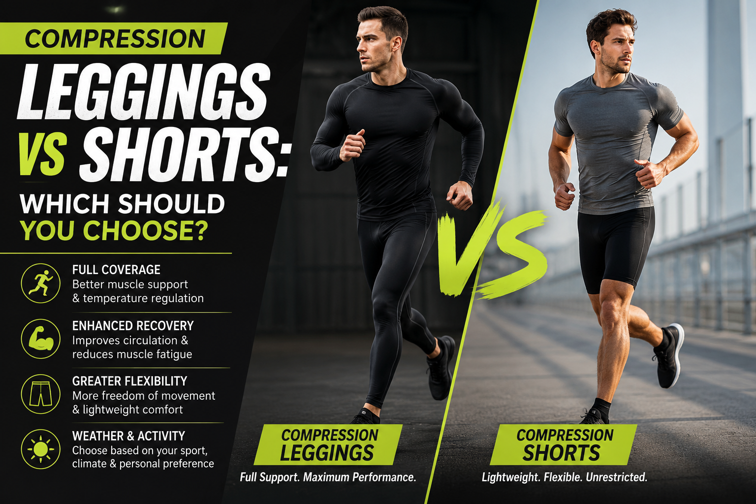 Compression Leggings vs Compression Shorts: Which Should You Choose?