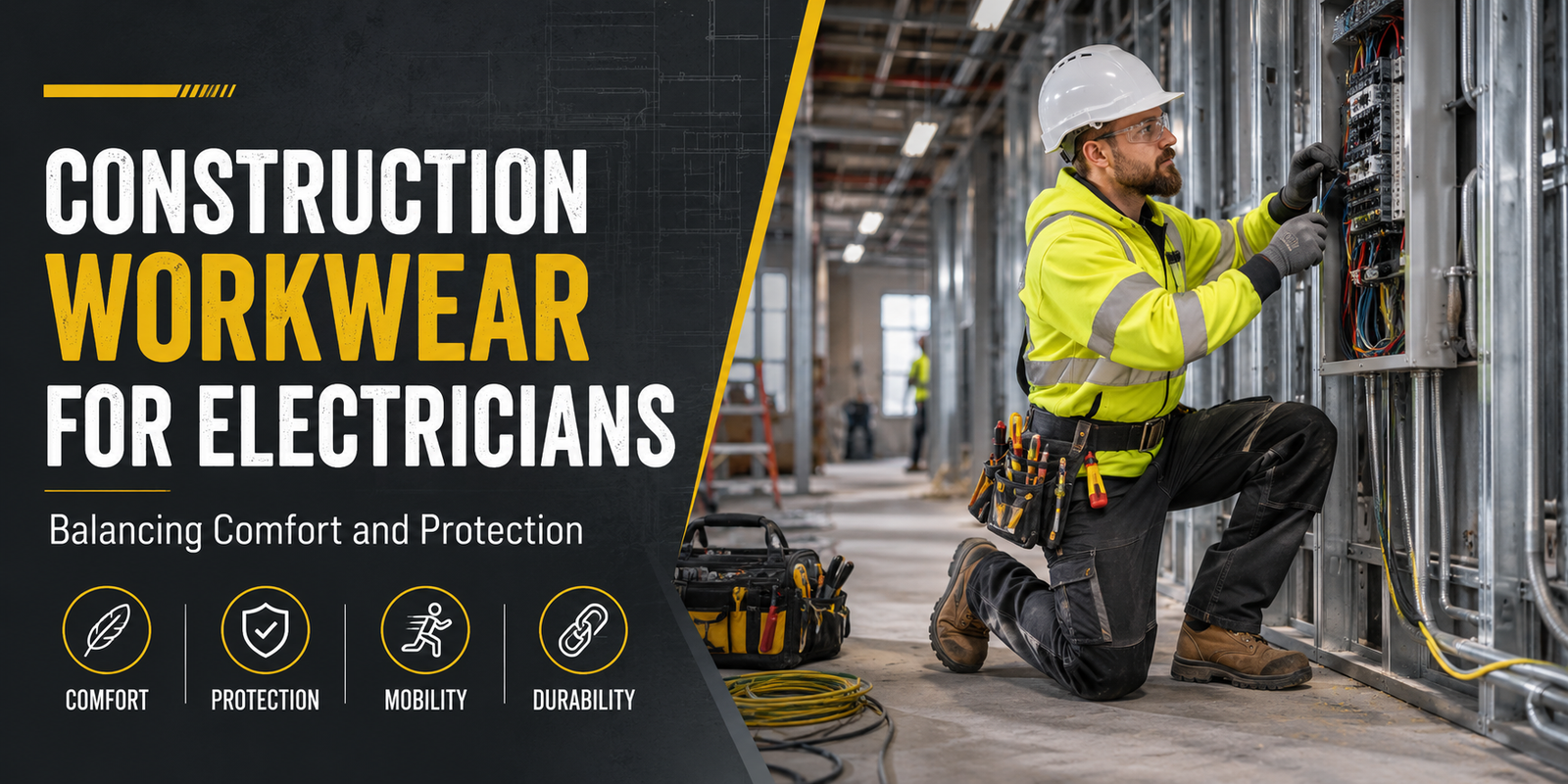 Construction Workwear for Electricians: Balancing Comfort and Protection