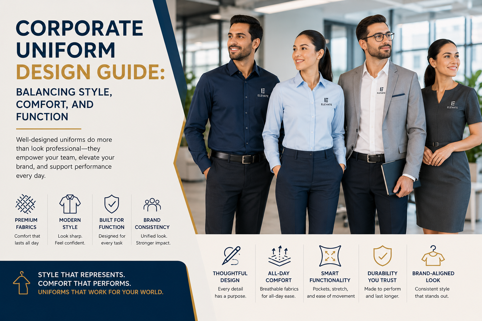 Corporate Uniform Design Guide: Balancing Style, Comfort, and Function