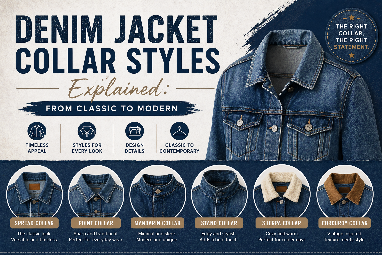 Denim Jacket Collar Styles Explained: From Classic to Modern