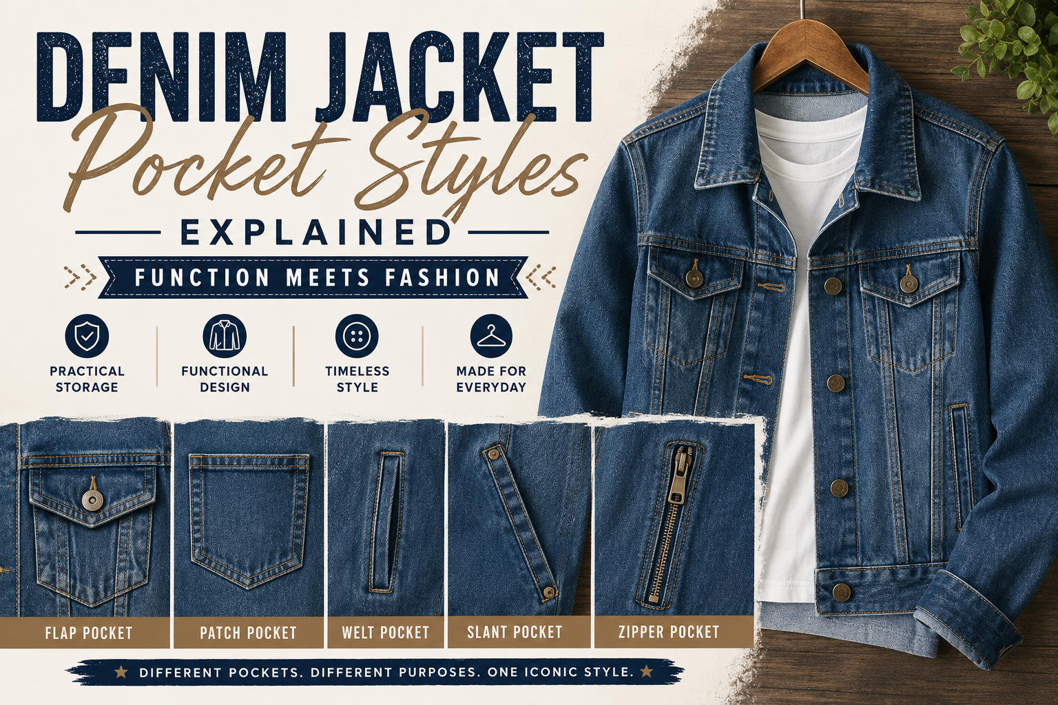 Denim Jacket Pocket Styles Explained: Function Meets Fashion