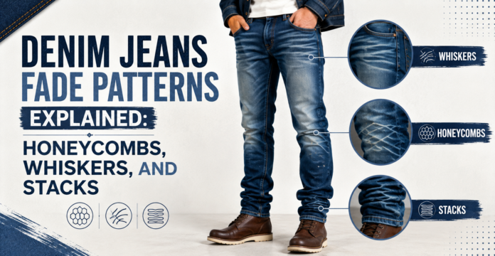 Denim Jeans Fade Patterns Explained Honeycombs, Whiskers, and Stacks