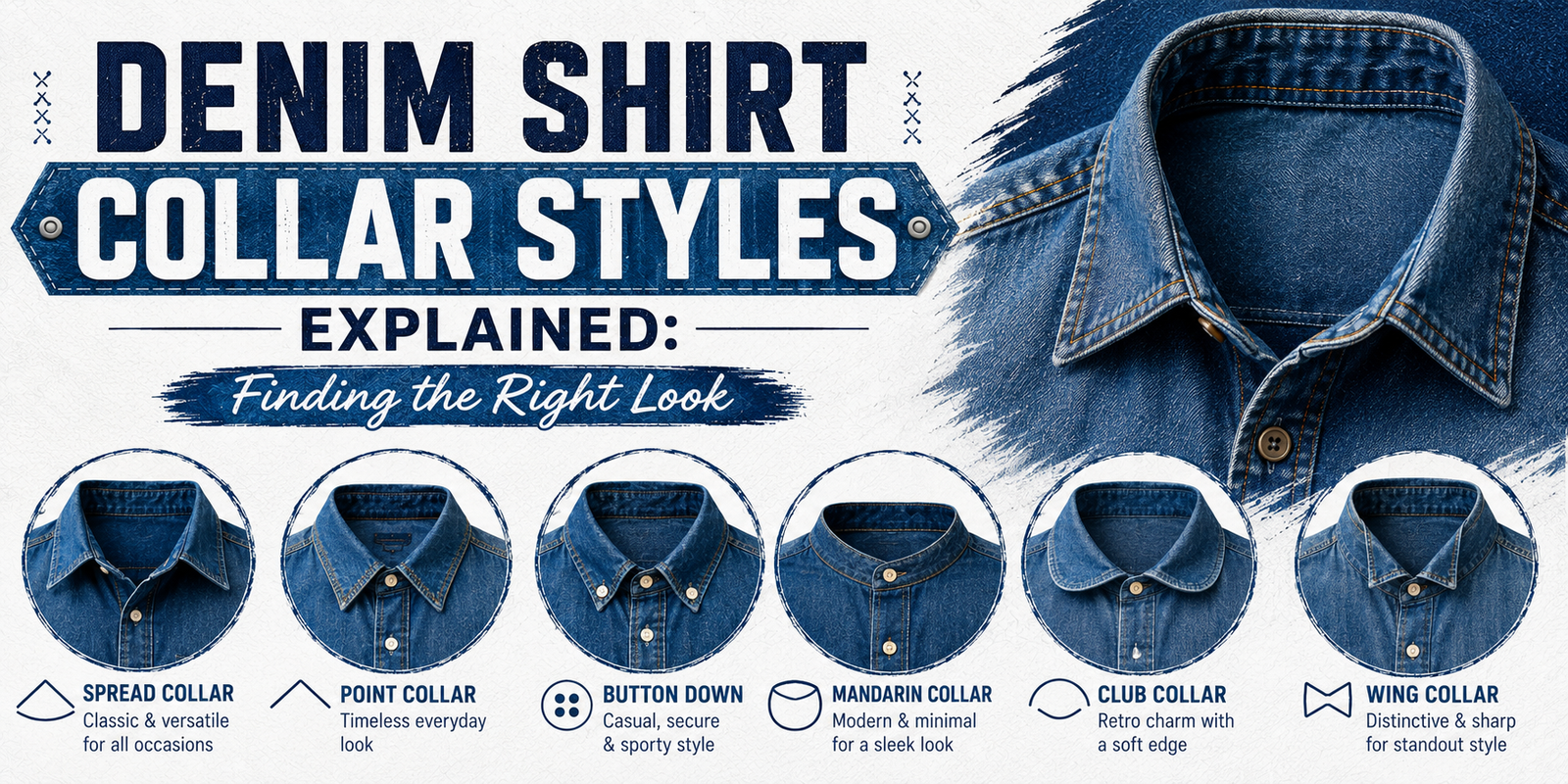 Denim Shirt Collar Styles Explained: Finding the Right Look