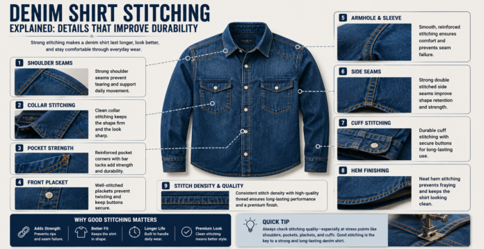 Denim Shirt Stitching Explained Details That Improve Durability