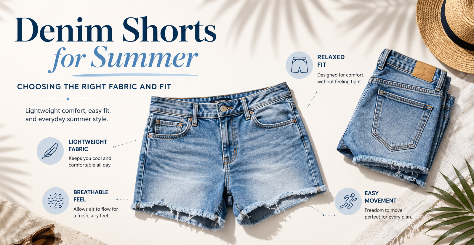 Denim Shorts for Summer: Choosing the Right Fabric and Fit